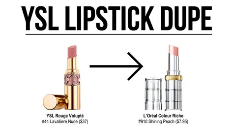 dupe for ysl lipstick|best lipstick dupe.